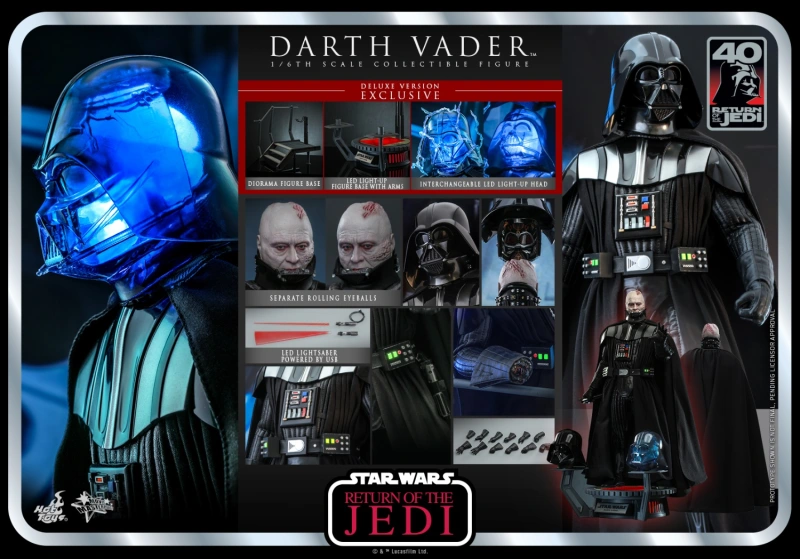 In Stock Hot Toys MMS700 Star Wars VI: Return of the Jedi 1/6 Darth Vader DELUXE Version