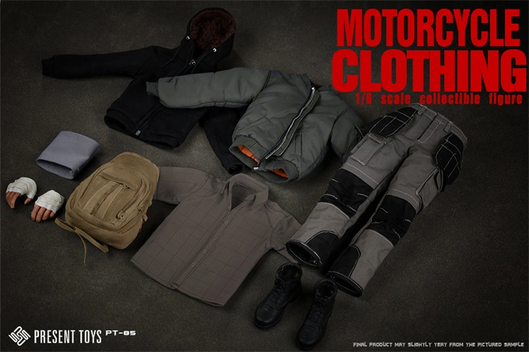 In Stock PRESENT TOYS 1/6 PT-SP85  MOTORCYCLE CLOTHING SET WITH BODY