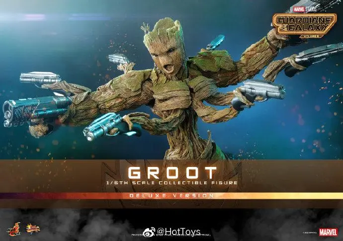 In Stock HOTTOYS 1/6 MMS706 MMS707 Guardians of the Galaxy 3 III Groot 1/6 Action Figure