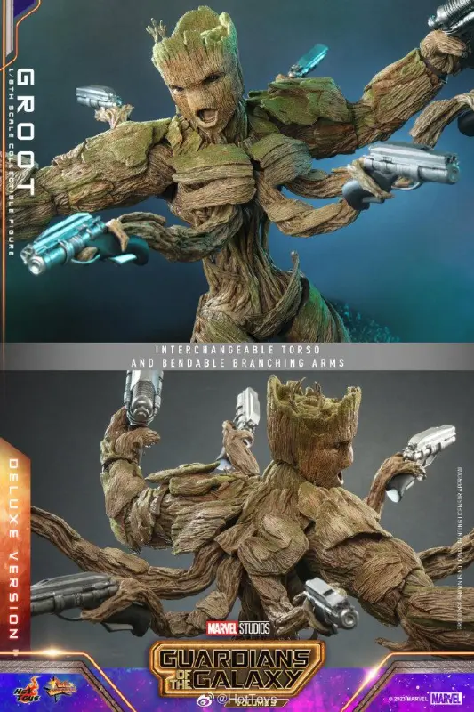 In Stock HOTTOYS 1/6 MMS706 MMS707 Guardians of the Galaxy 3 III Groot 1/6 Action Figure
