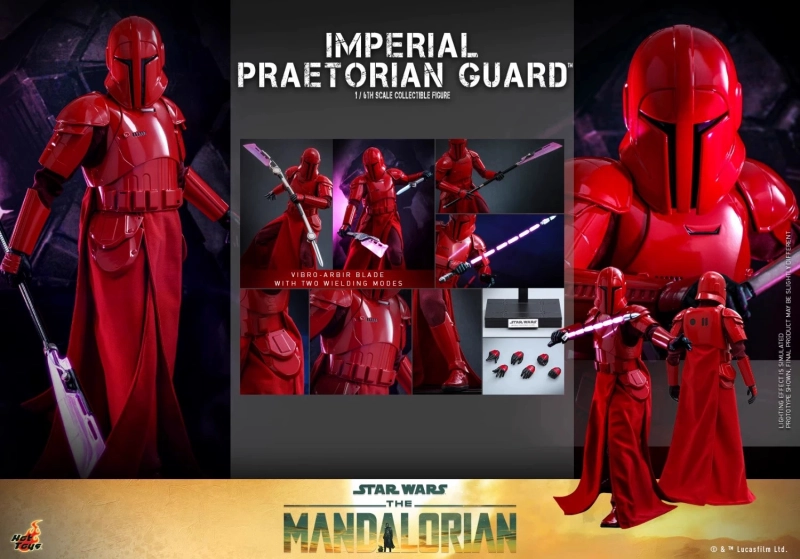 In Stock Hot Toys TMS108 Star Wars The Mandalorian Imperial Praetorian Guard Figure