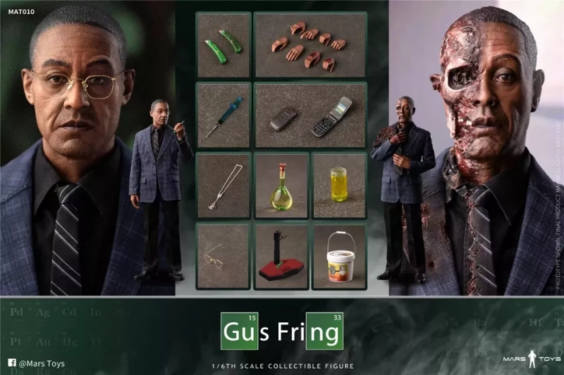 In Stock  Mars Toys MAT010 1/6 Breaking Bads Walter White Fring 12" Figure