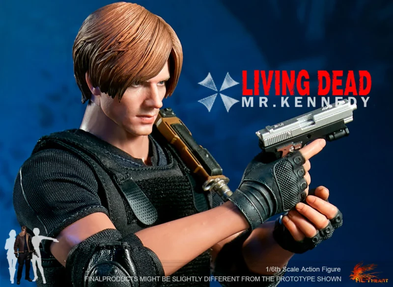 In stock Hot Heart 1/6 Resident Evil Leone Mr.Kennedy Action Figure FD014