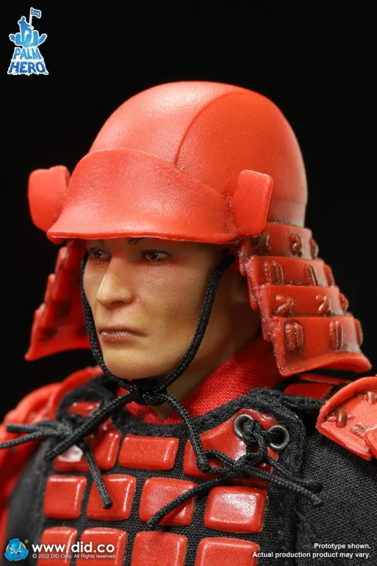 In stock DID XJ80016A XJ80016B Palm Hero Japan Samurai Sengoku Soldier Red 1/12 Action Figure New