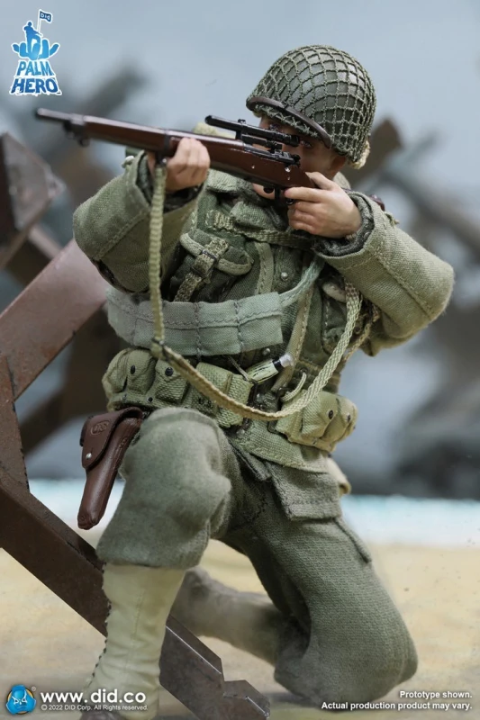In stock DID XA80009 1/12 Palm Hero Series WWII US 2nd Ranger Battalion Private Jackson