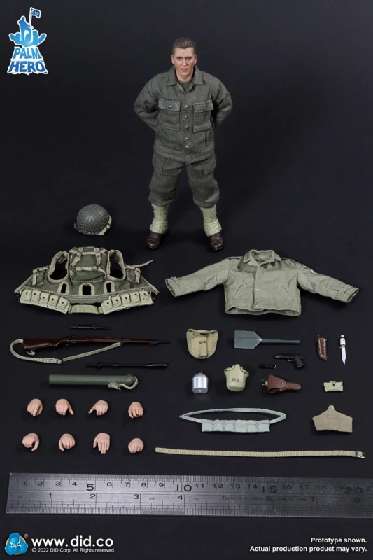 In stock DID XA80009 1/12 Palm Hero Series WWII US 2nd Ranger Battalion Private Jackson