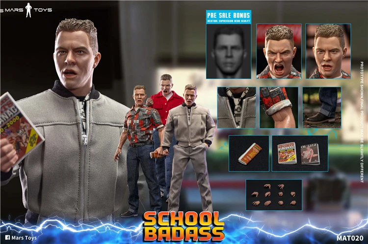 In Stock Mars Toys MAT020 1/6 School Badass Collectible Male Action Figure Toy