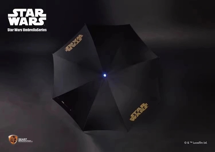 In Stock Beast Kingdom 1/1 Star Wars LED Luminous Lightsaber straight handle umbrella prop