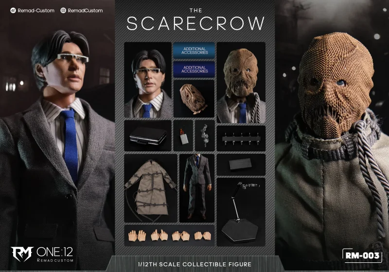 [Pre-order] Remad Custom RM-003 1/12 The Scarecrow Jonathan Crane Action Figure