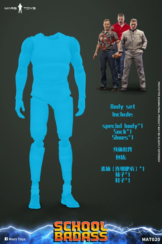 In Stock Mars Toys MAT020 1/6 School Badass Collectible Male Action Figure Toy