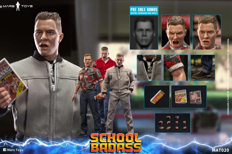 In Stock Mars Toys MAT020 1/6 School Badass Collectible Male Action Figure Toy