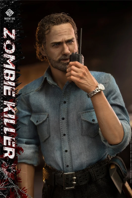 In Stock PRESENT TOYS PT-sp53 Rick Grimes 1/6th Collectible Action Figures Models Statues