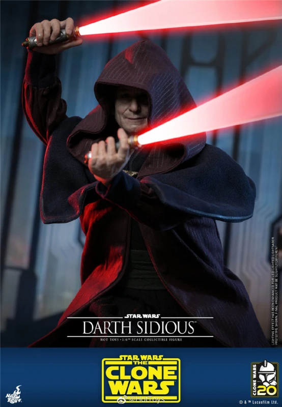 In Stock Hot Toys 1/6 TMS102 Star Wars The Clone Wars Darth Sidious 1/6 Figure