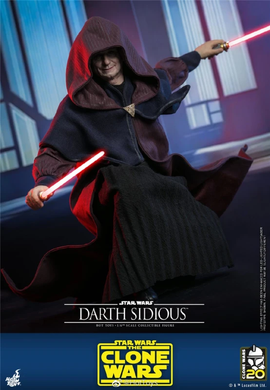 In Stock Hot Toys 1/6 TMS102 Star Wars The Clone Wars Darth Sidious 1/6 Figure