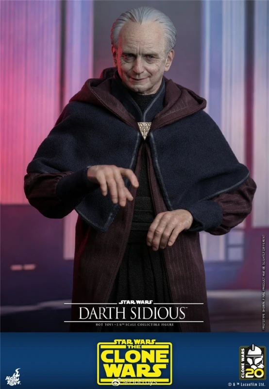In Stock Hot Toys 1/6 TMS102 Star Wars The Clone Wars Darth Sidious 1/6 Figure