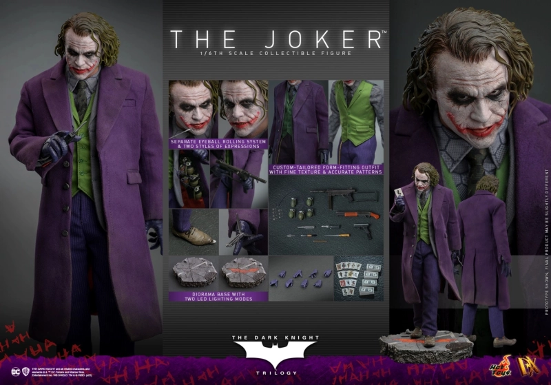 In Stock Hot Toys DX32 The Dark Knight Trilogy The Joker 1/6 Action Figure