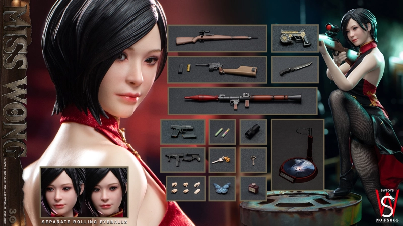 In Stock SWTOYS FS065 1/6 Miss Wong Collectible Female Action Figure Model