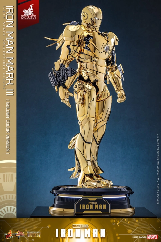 IN STOCK Hot Toys MMS764D69 introduces the Iron Man Mark3(plated bright gold)1/6 alloy reserve figure