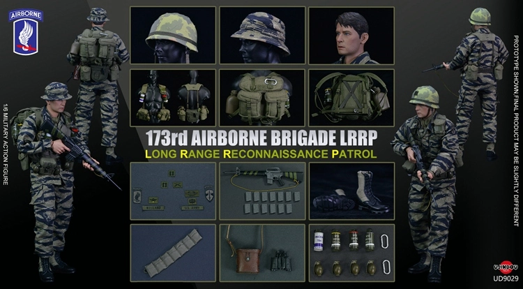 In Stock UJINDOU 1/ 6 UD9029  Army 173rd Airborne Brigade LRRP in Vietnam Figure