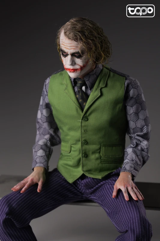 INSTOCK TOPO TP007 1/6 Scale Men Soldier Batman JOKER Heathley Purple Long Coat Set Upgraded Version For 12-inch Action Figure Toys