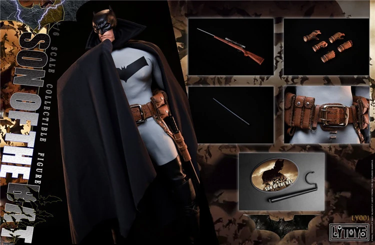 LYTOYS LY001 1/6 Scale Male Soldier Batman Comics Series Super Hero Full Set 12-inch Action Figure Model Gifts Collection