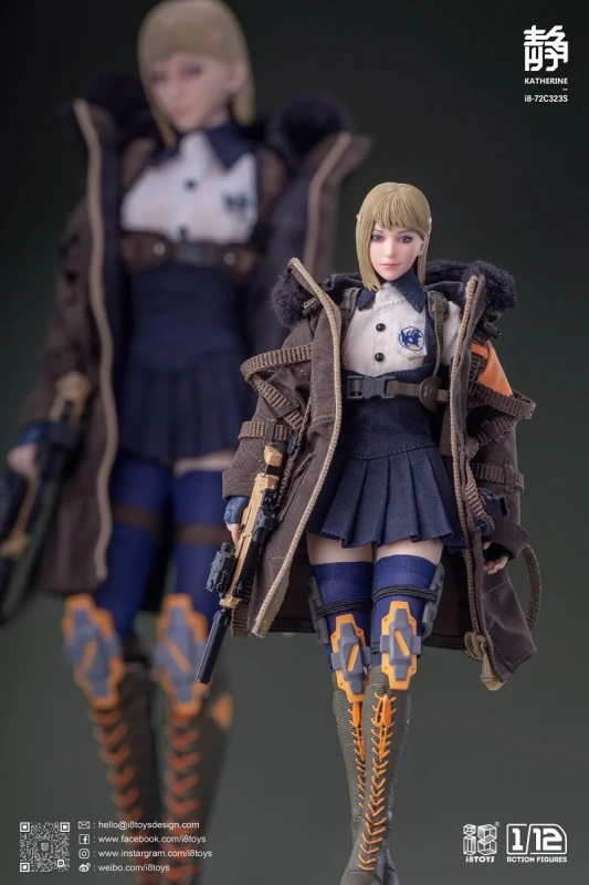In Stock I8toys i8-72C323 1/12 Scale Female Hunting Witches Katherine Crystal Moving Eye Full Set 6in Action Figures Model