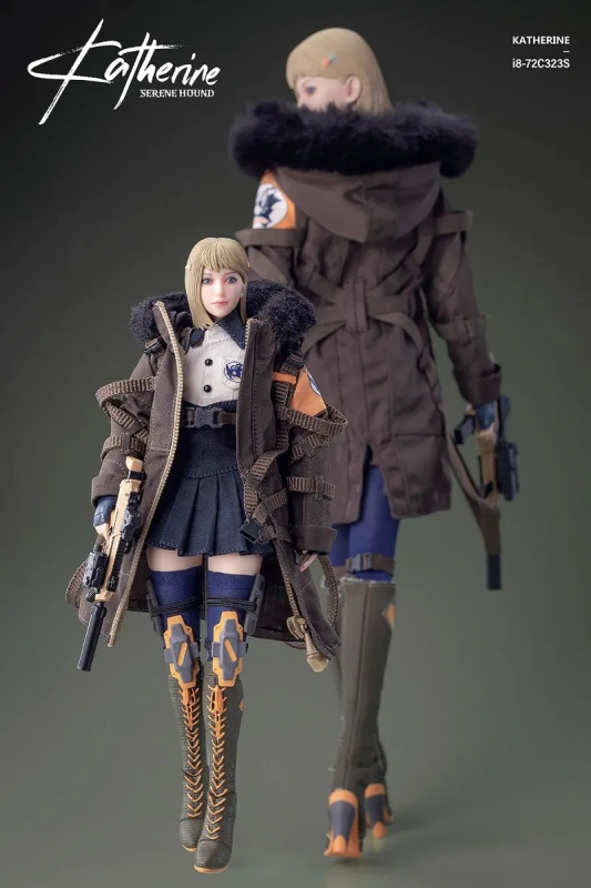 In Stock I8toys i8-72C323 1/12 Scale Female Hunting Witches Katherine Crystal Moving Eye Full Set 6in Action Figures Model
