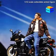 MR. FIGURE X 90S MRF90S-001 1/12 Scale Soldier Leather Jacket Major Of The Air Force Tom Cruise 6'' Full Set Action Figure Body