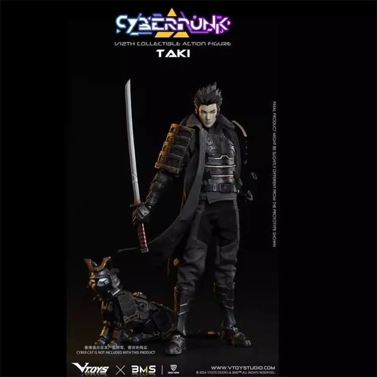 2025 Q3 VTOYS X BMS X CF VSD010 1/12 Scale Male Soldier Samurai Taki Prajna Mask Full Set 6in Collectible 17cm Action Figure Toy