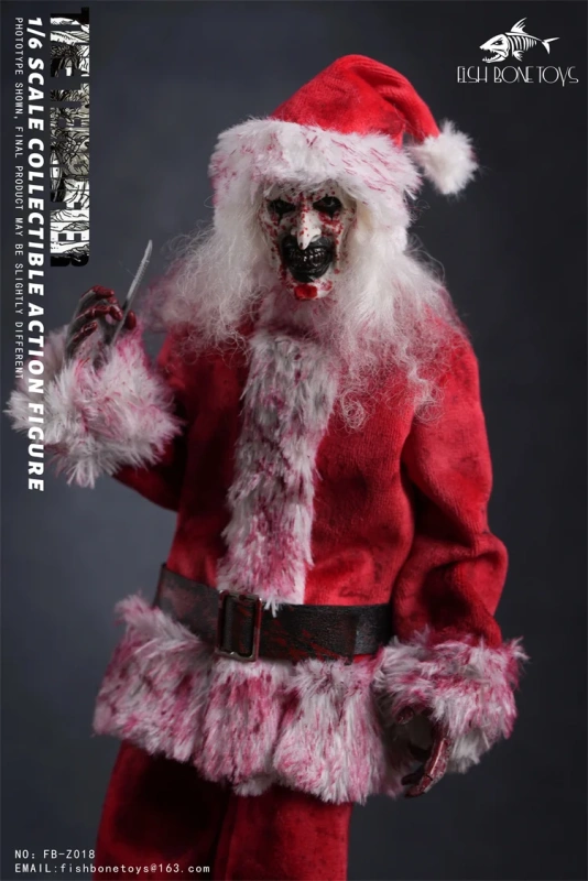 In Stock FISH BONETOYS 1/6 FB-Z018 Terrifier Broken Soul Clown Halloween Killer Frenzy Full Set 12in Male Action Figure Model