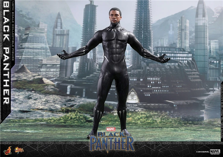 In Stock Hot Toys 1/6 MMS470 Black Panther 12" Collectible Action Figure Toy New