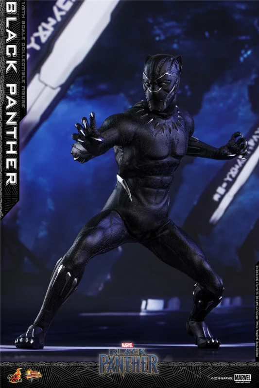 In Stock Hot Toys 1/6 MMS470 Black Panther 12" Collectible Action Figure Toy New