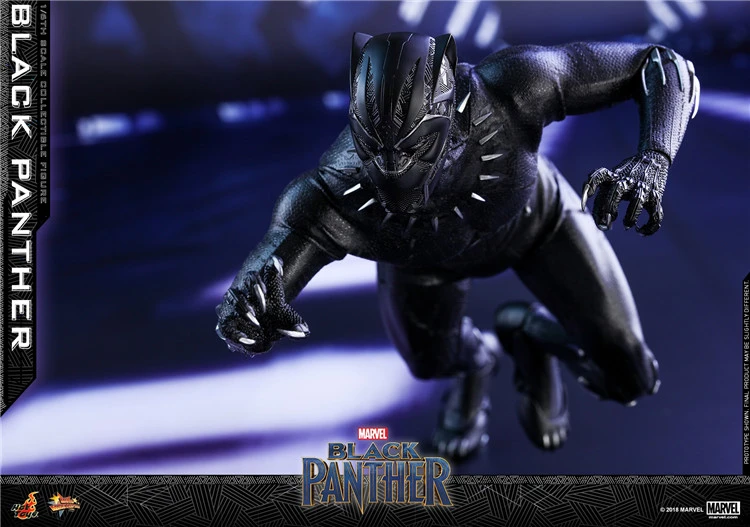 In Stock Hot Toys 1/6 MMS470 Black Panther 12" Collectible Action Figure Toy New