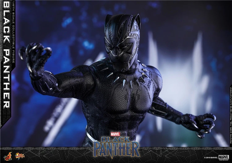 In Stock Hot Toys 1/6 MMS470 Black Panther 12" Collectible Action Figure Toy New