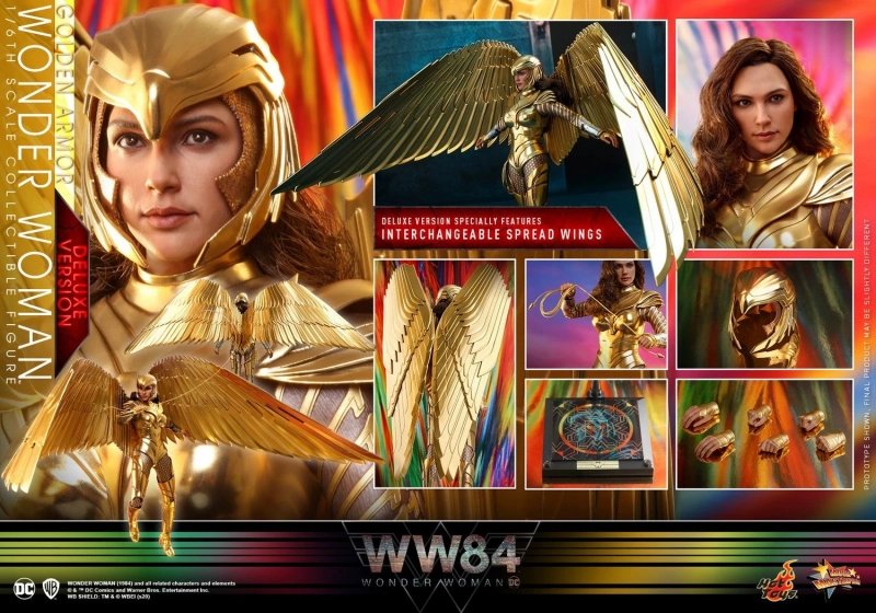 In Stock  HOTTOYS MMS578 WONDER WOMAN 1984 WW84 GOLDEN ARMOR 1/6 Action Figure DELUXE