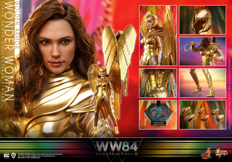 In Stock  HOTTOYS MMS578 WONDER WOMAN 1984 WW84 GOLDEN ARMOR 1/6 Action Figure DELUXE