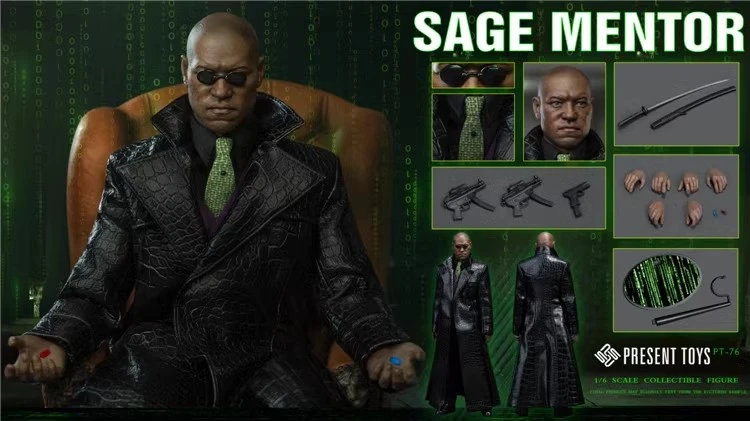 Pre-order PRESENT TOYS PT-sp76 1/6 Sage Mentor Morpheus Male Action Figure Model