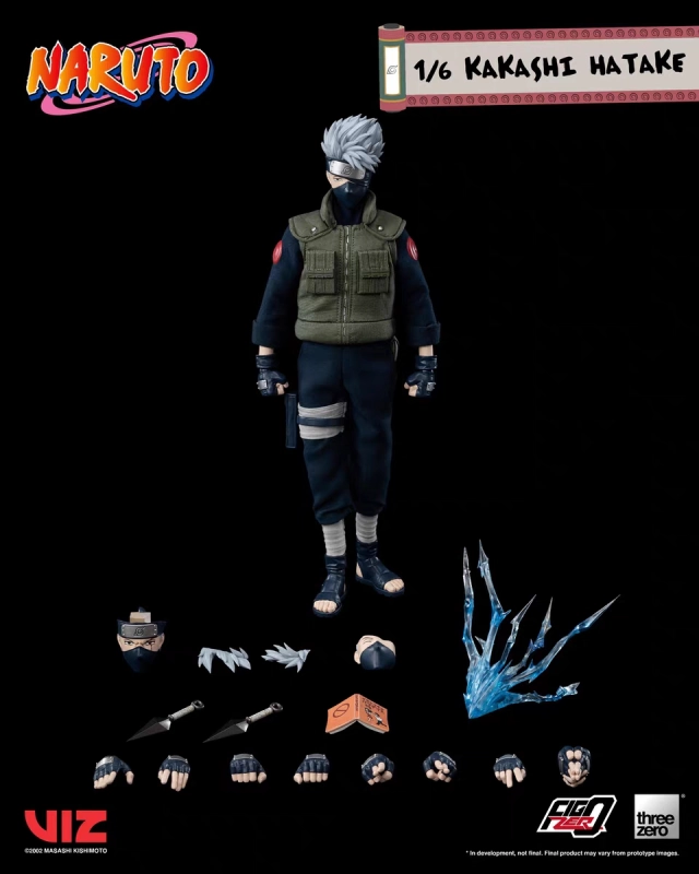 In Stock threezero FigZero Naruto: Kakashi Hatake 1/6 Scale Figure