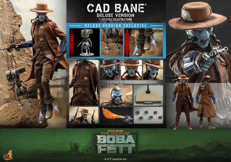 In Stock Hot Toys TMS080 STAR WARS: THE BOOK OF BOBA FETT 1/6 CAD BANE Deluxe Ver.