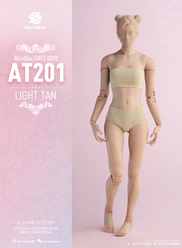 Worldbox AT201 AT202 1/6 Scale Collectible Figure Flexible European Girls Types Joint Body 12'' Action Figure Model Toys