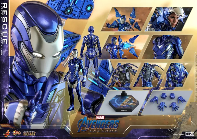 In Stock Hot Toys MMS538D32 1/6 Figure Avengers Endgame MK49 Pepper Potts Rescue Suit NEW