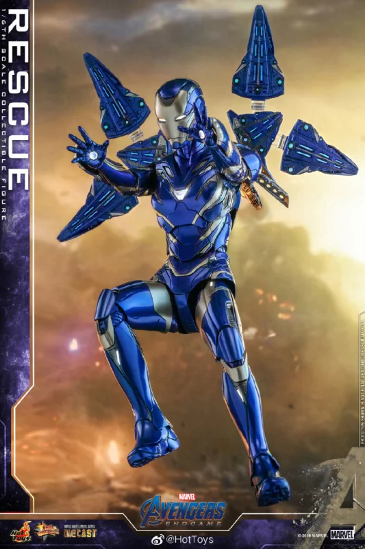 In Stock Hot Toys MMS538D32 1/6 Figure Avengers Endgame MK49 Pepper Potts Rescue Suit NEW