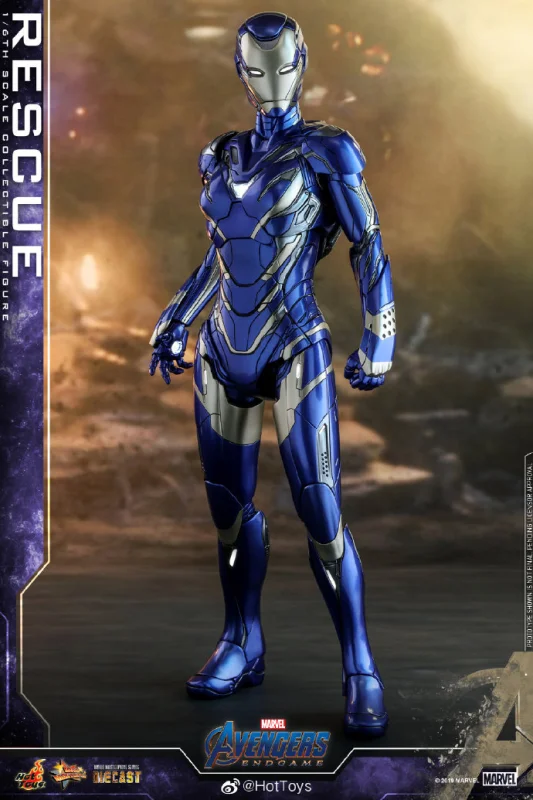In Stock Hot Toys MMS538D32 1/6 Figure Avengers Endgame MK49 Pepper Potts Rescue Suit NEW