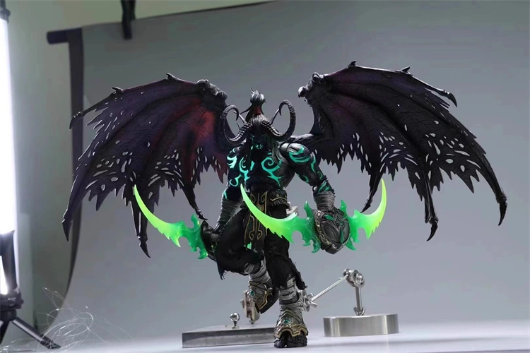 In Stock Hero Toys Illidan Stormrage wow 1/10 Demon Hunter Action Figure 6''