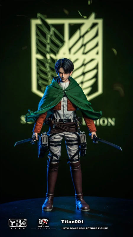 In Stock YIBO TOYS 1/6  YB-R2013B Attack on Titan Levi Ackerman Action Figure Model