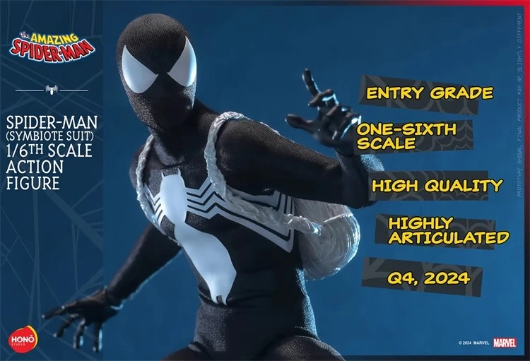 IN STOCK  Hot Toys Hono Studio HS04 Marvel Comics Spider-Man Symbiote Suit 1/6 Figure Toy