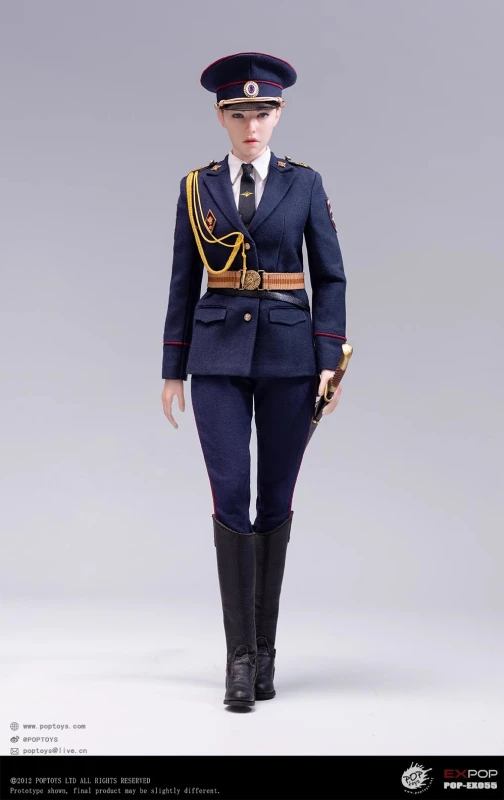 In Stock New POPTOYS EX055 EX056  1/6 Russian Mounted Police Woman Female Action Figure