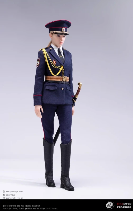 In Stock New POPTOYS EX055 EX056  1/6 Russian Mounted Police Woman Female Action Figure