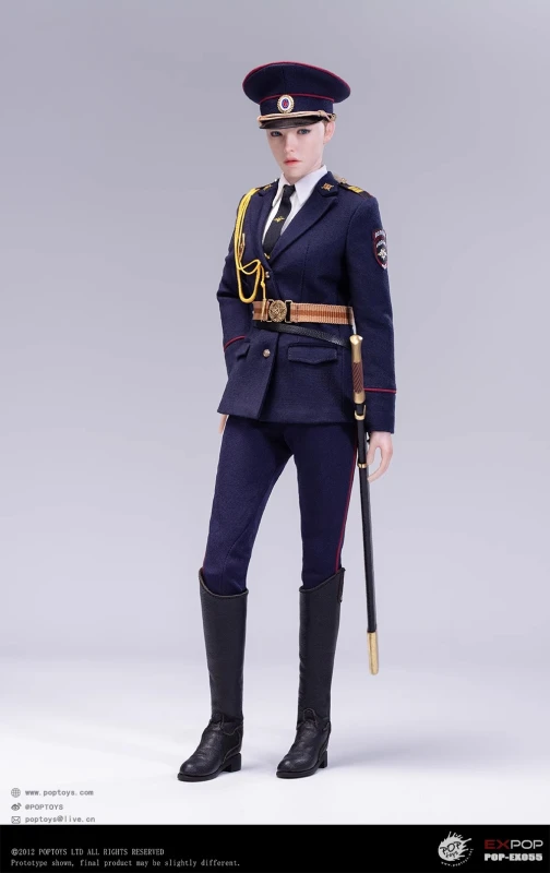 In Stock New POPTOYS EX055 EX056  1/6 Russian Mounted Police Woman Female Action Figure
