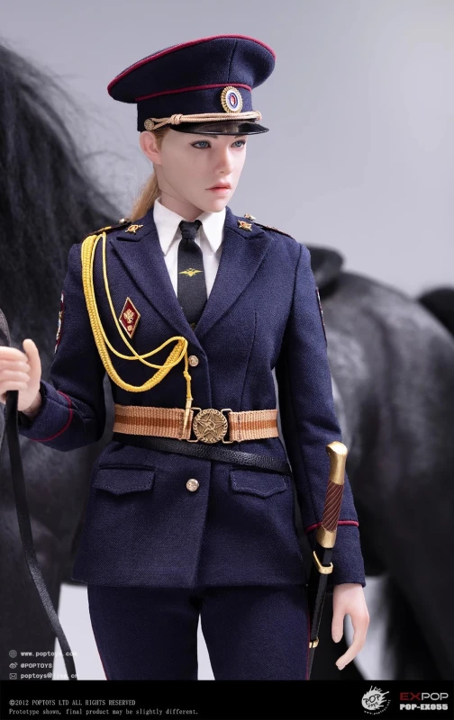 In Stock New POPTOYS EX055 EX056  1/6 Russian Mounted Police Woman Female Action Figure